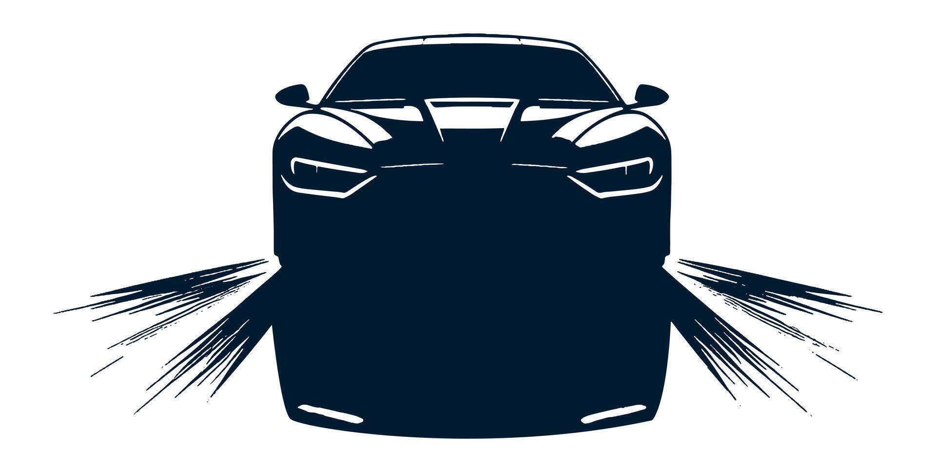 Modern car icon on a white background vector