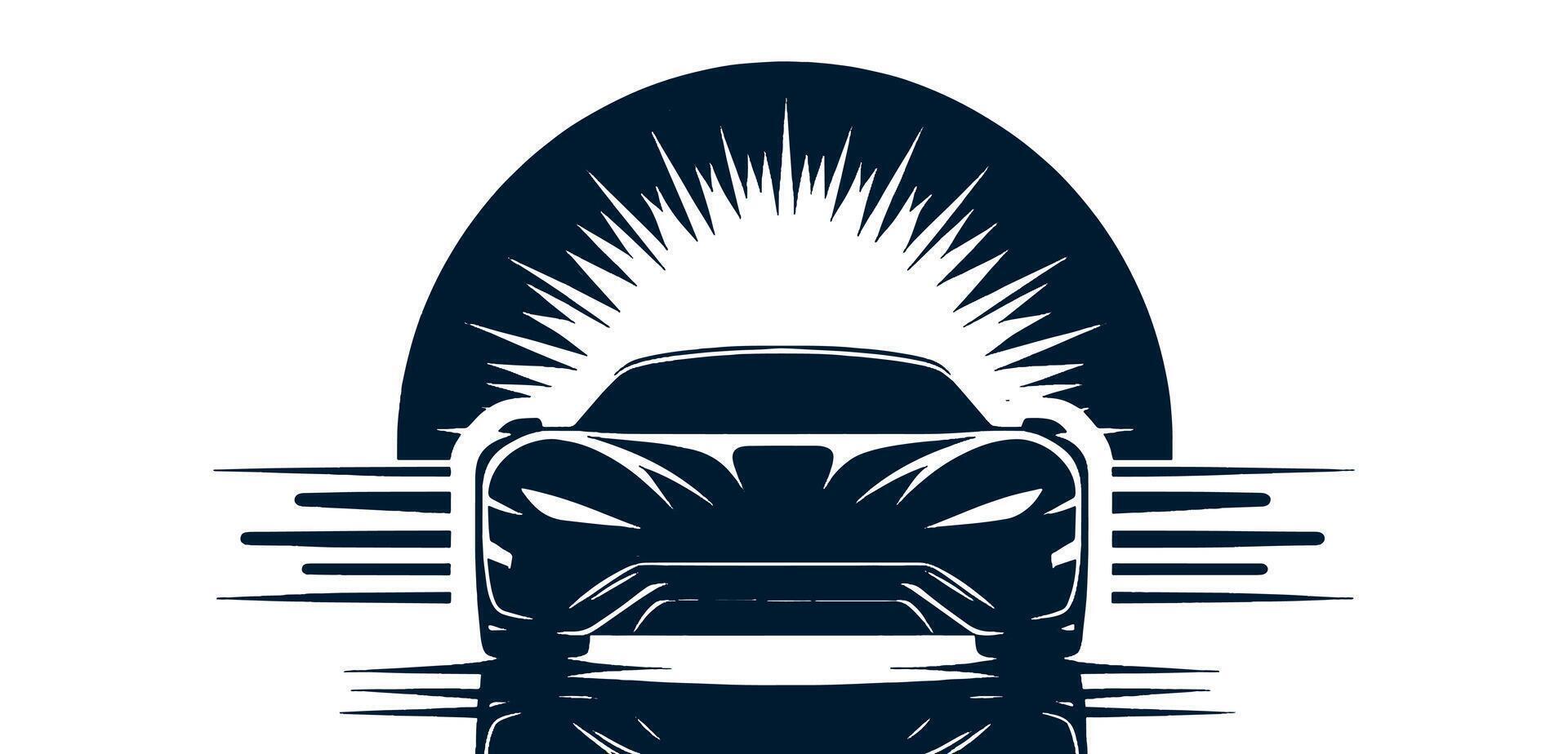Car icon illustration on a white background vector
