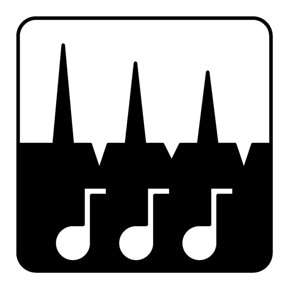 Frequency semi glyph icon style vector