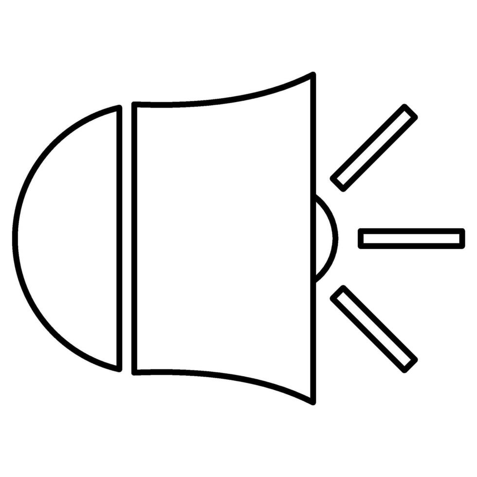 Sound Outline icon style vector
