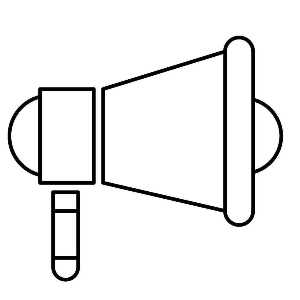 Megaphone Outline icon style vector