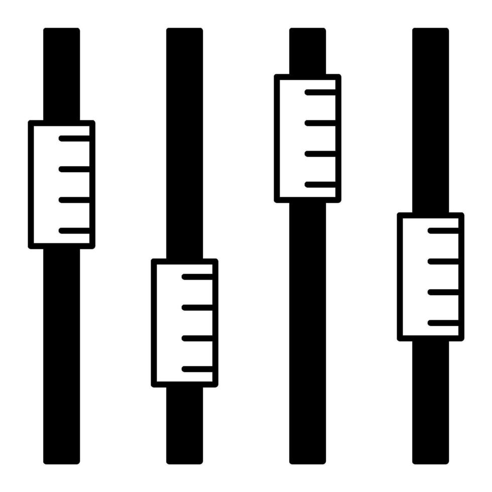 Mastering semi glyph icon style vector