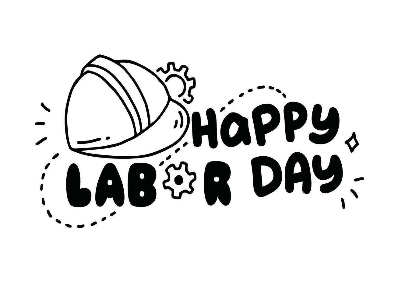Happy Labor Day background illustration featuring tools, workers, and patriotic elements. Suitable for celebrating Labor Day in the United States and honoring workers' contributions. vector