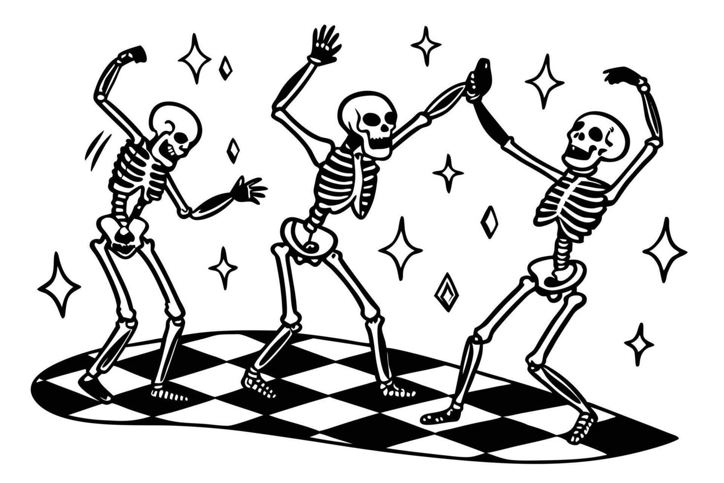 Boogie Bones The Ultimate Skeleton Dance Off vector
