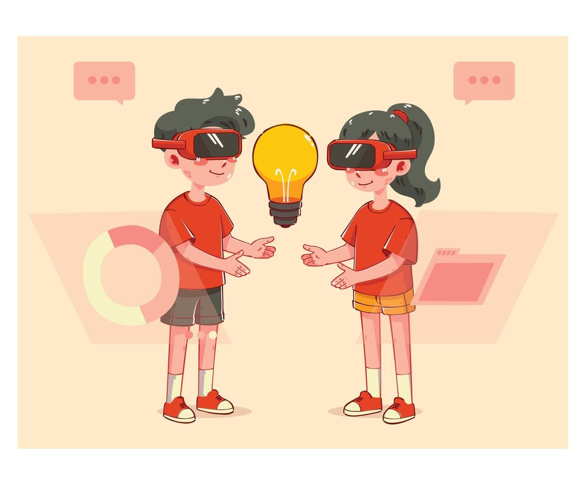 Illustration Brainstorming Ideas vector