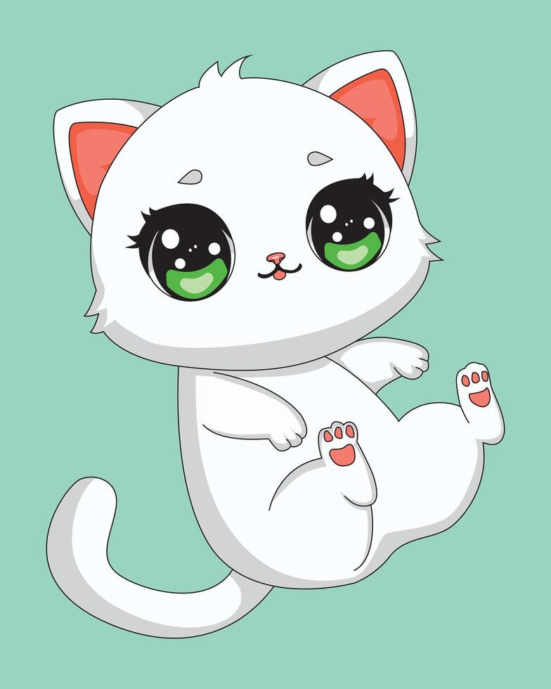 Cat Cartoon Kitten Mascot Illustration vector