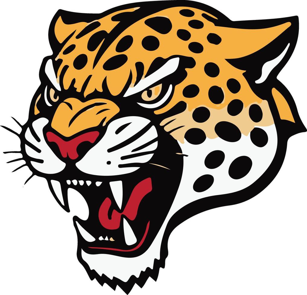 A fierce Jaguar head vector