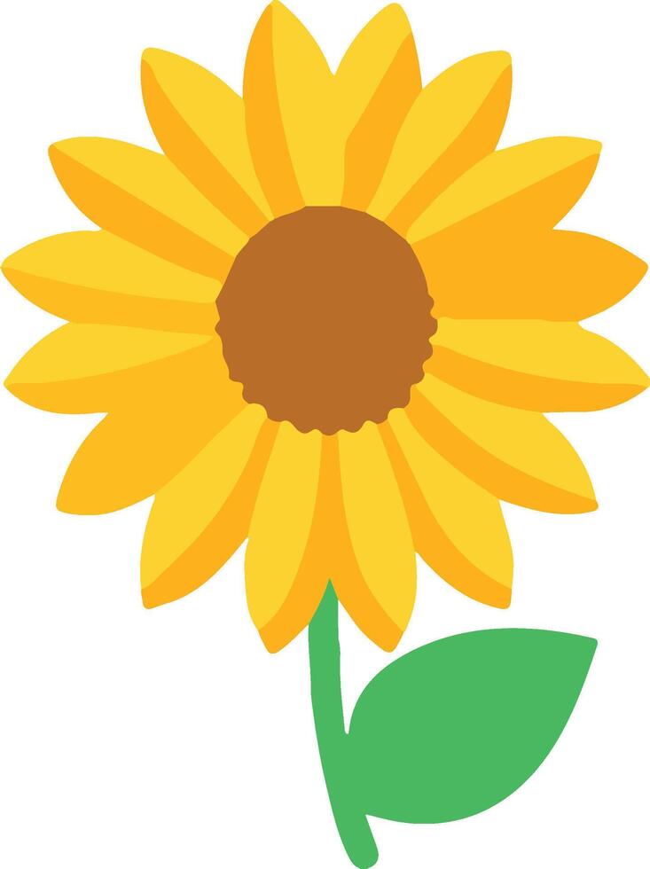 Sunflower clipart free download vector