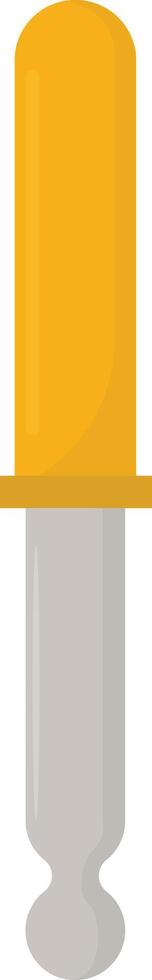 Yellow Medical Dropper vector