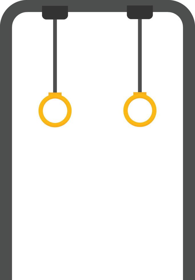 Yellow Handlebars for Workout vector