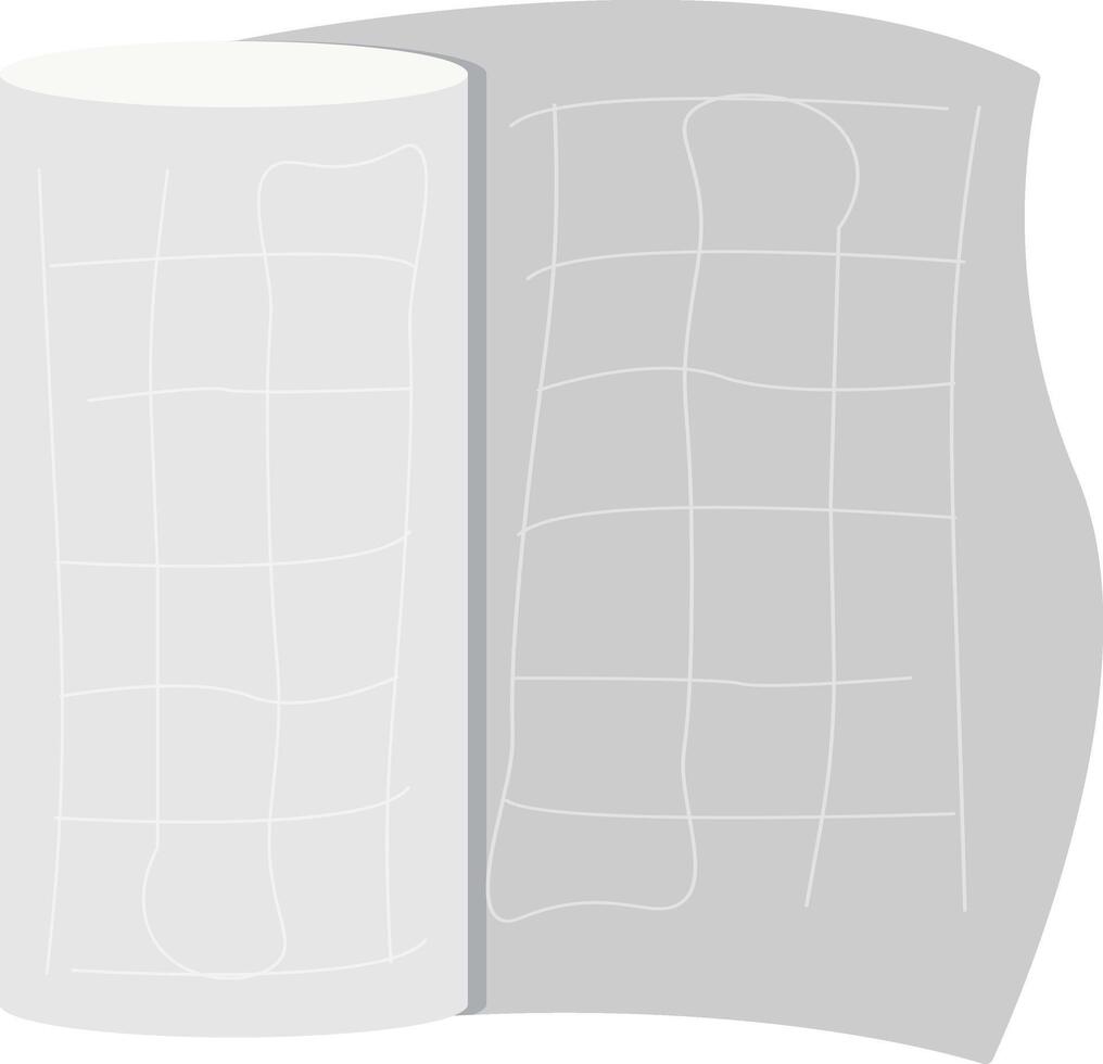 Gray Medical Gauze vector