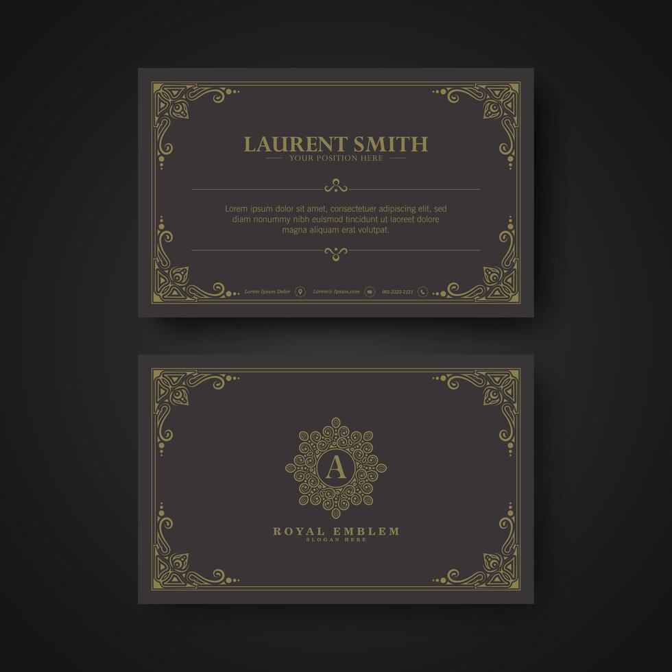 ornamental logos and business cards template vector
