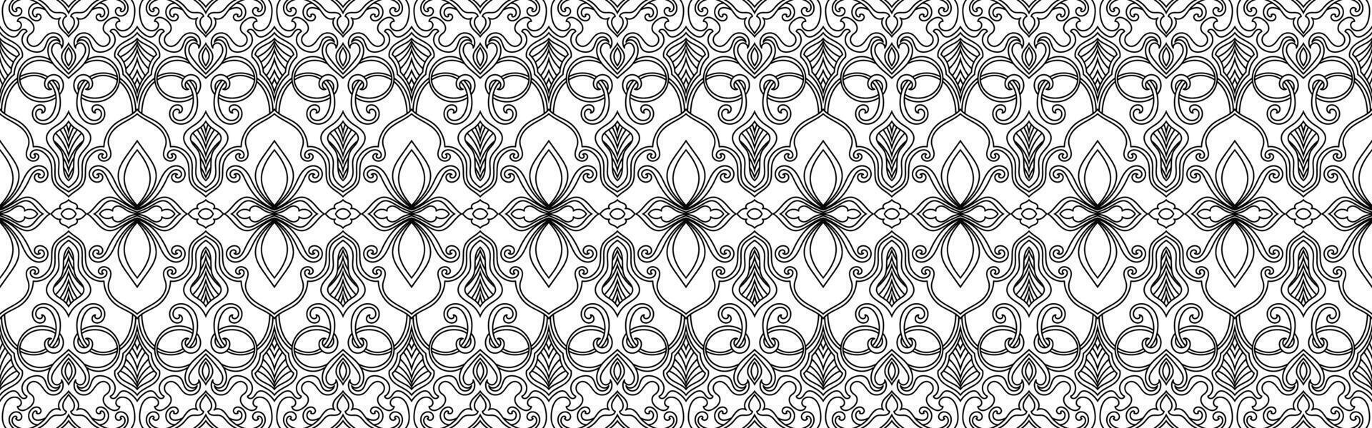 Delicate lines, seamless patterns for fabric patterns, tattoos vector