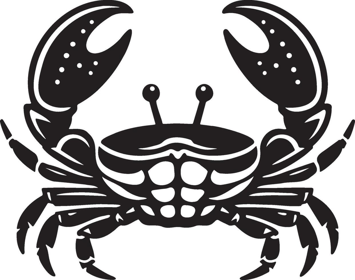 Crab Sketch Drawing. vector