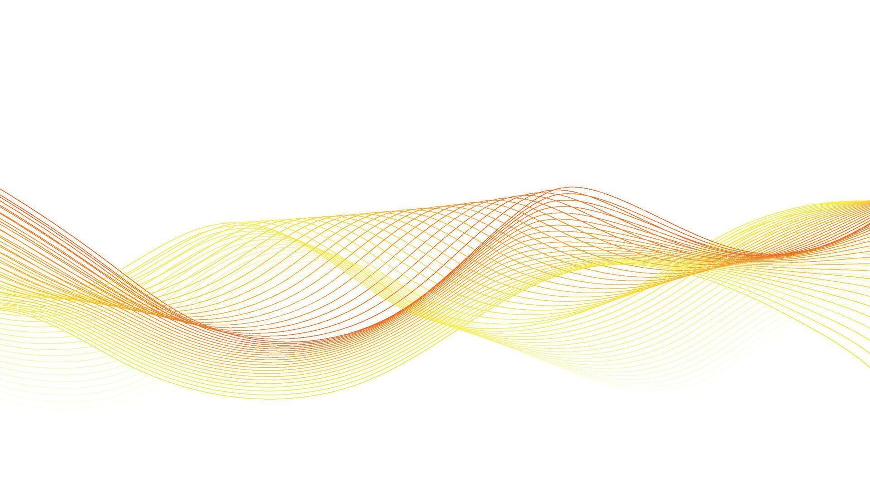 Flowing Digital Waves with Soft Gradient on White Background vector