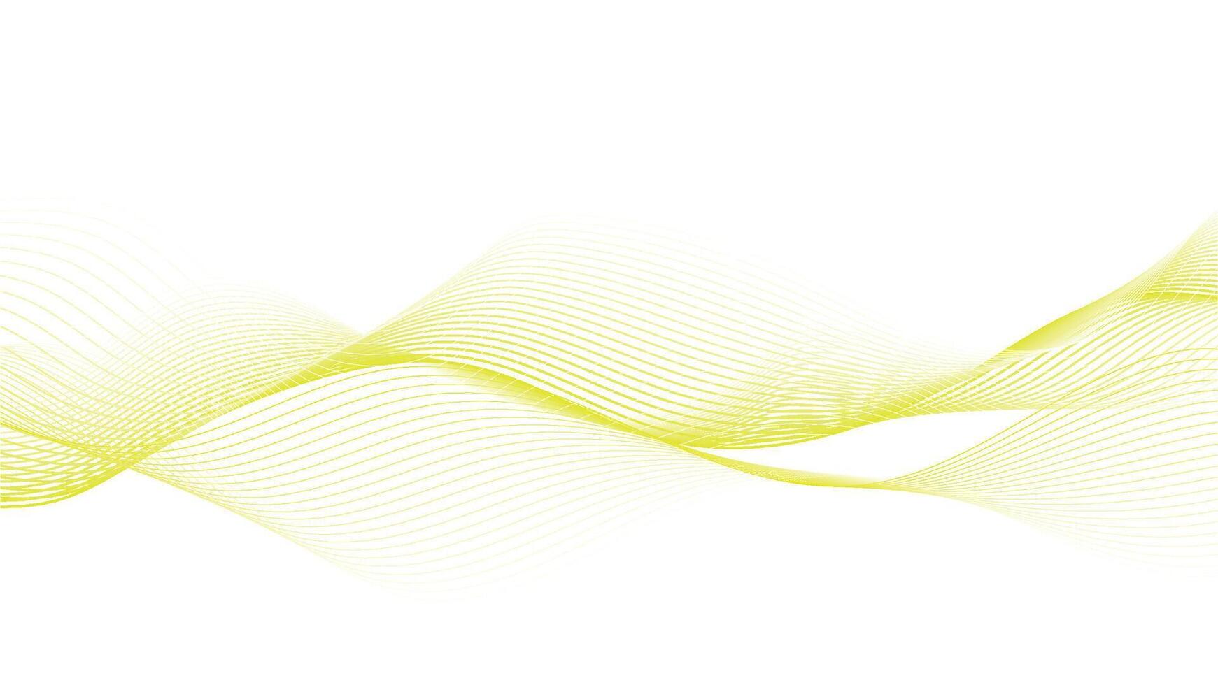 Minimalist Flowing Wave Design with Bright Yellow Accents vector