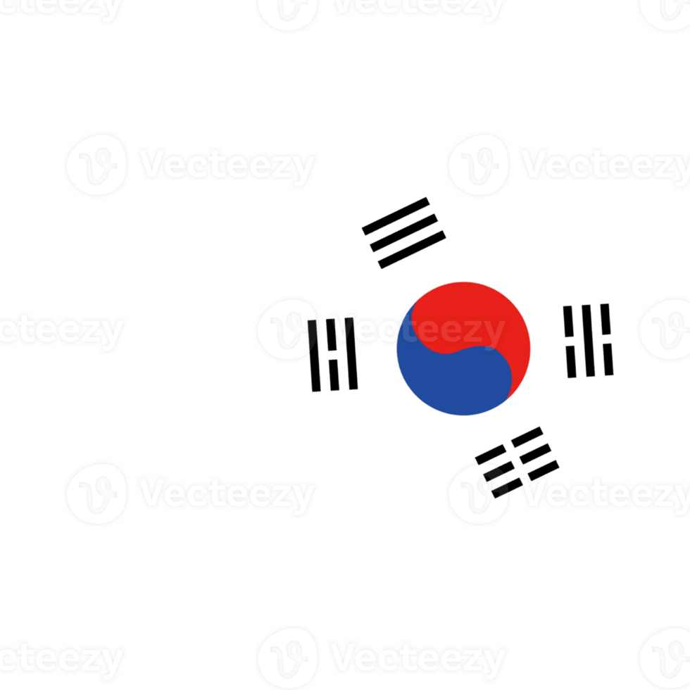 South Korea. Flag of South Korean png
