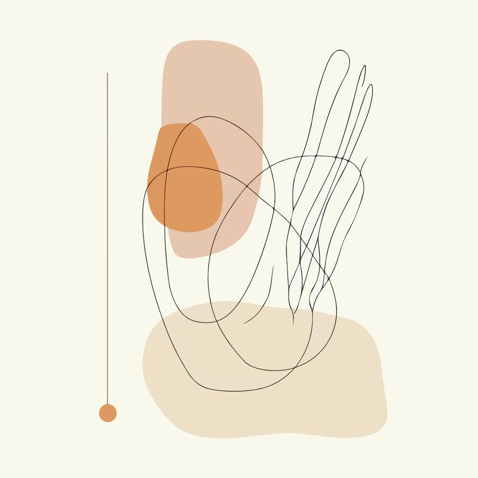 Abstract minimalism background of shapes vector