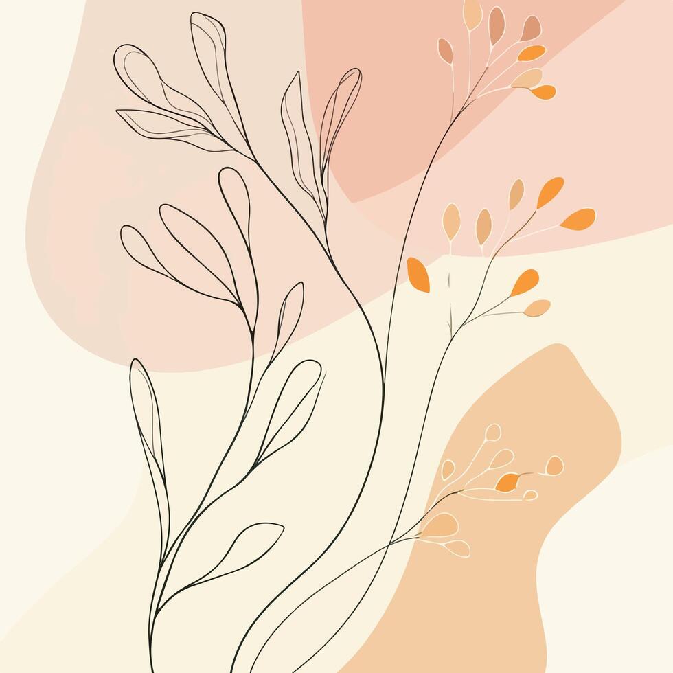 Abstract floral background vector