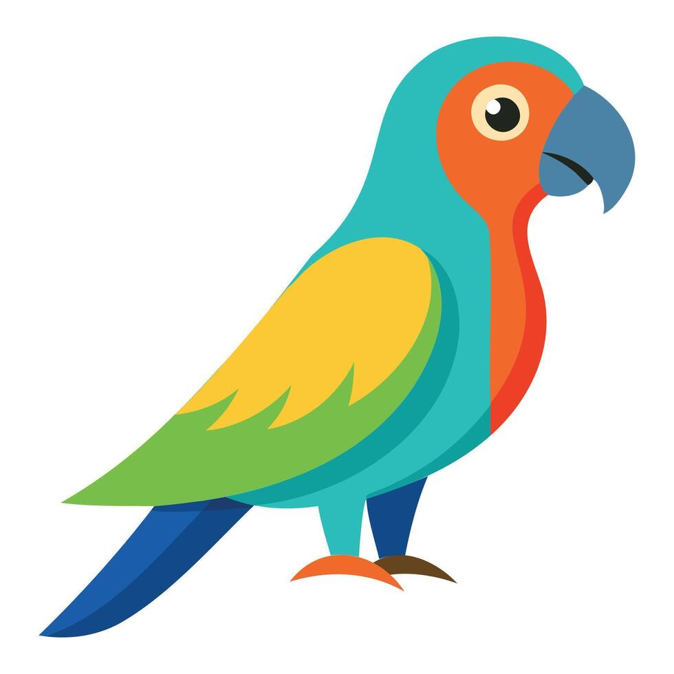Exotic Parrot Graphic for Nature Themes vector
