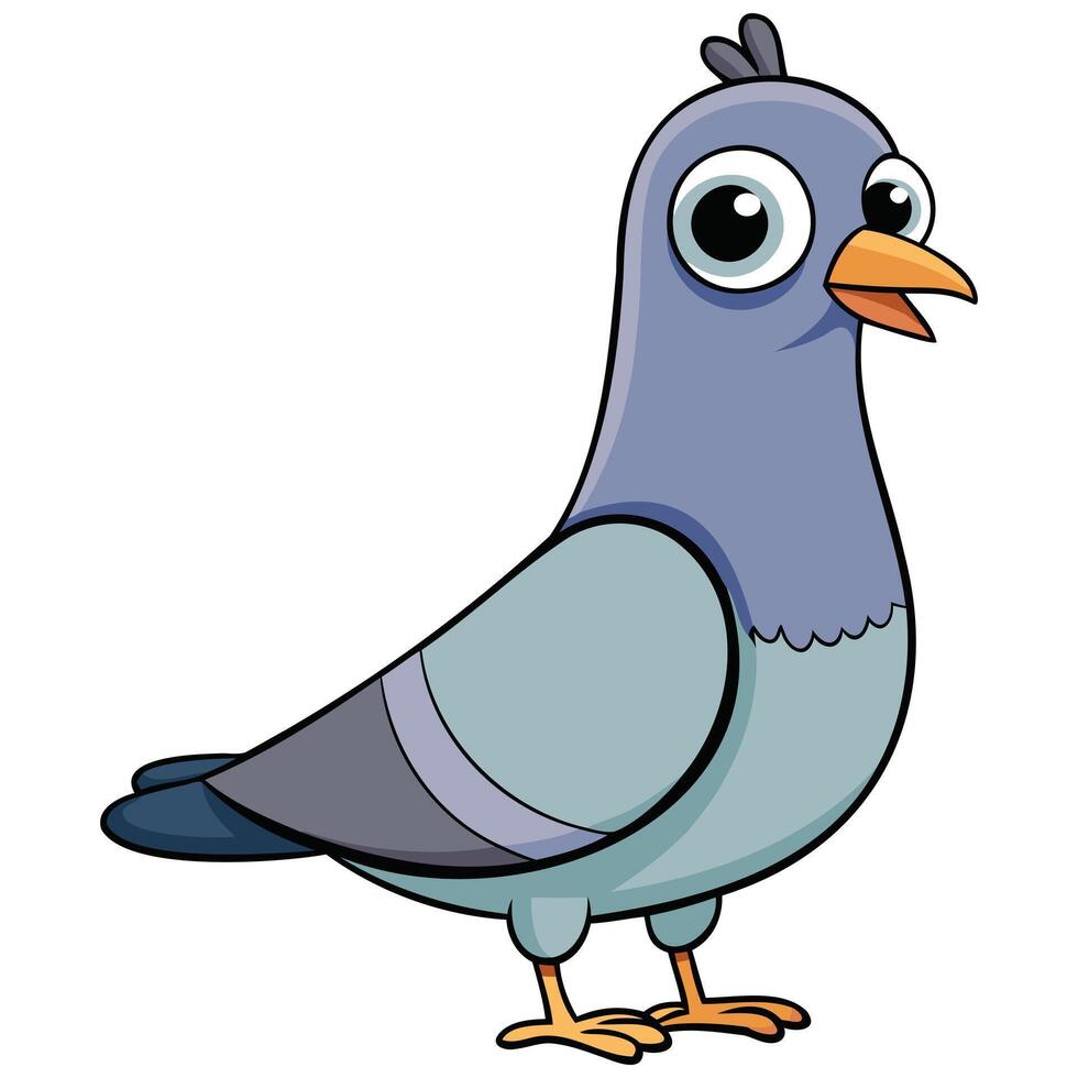 Stylish Pigeon Artwork for Urban Themes vector