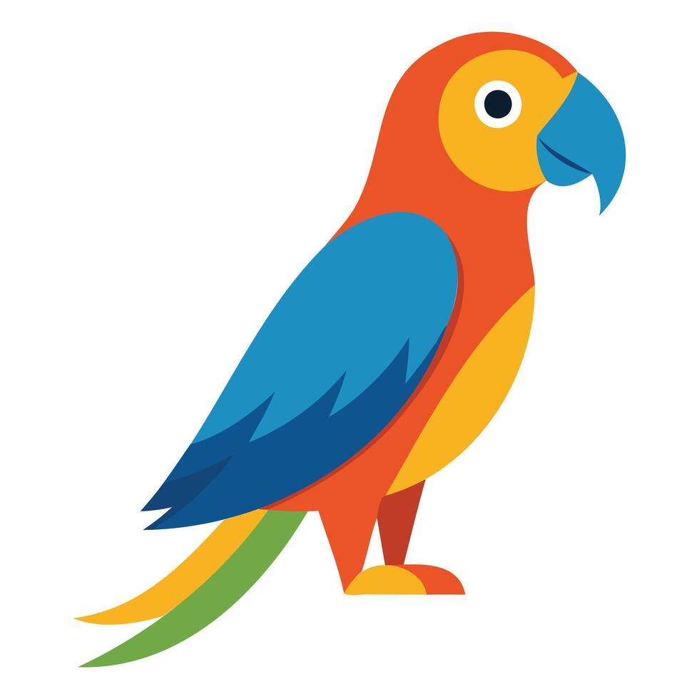 Vibrant Parrot Design Illustration vector