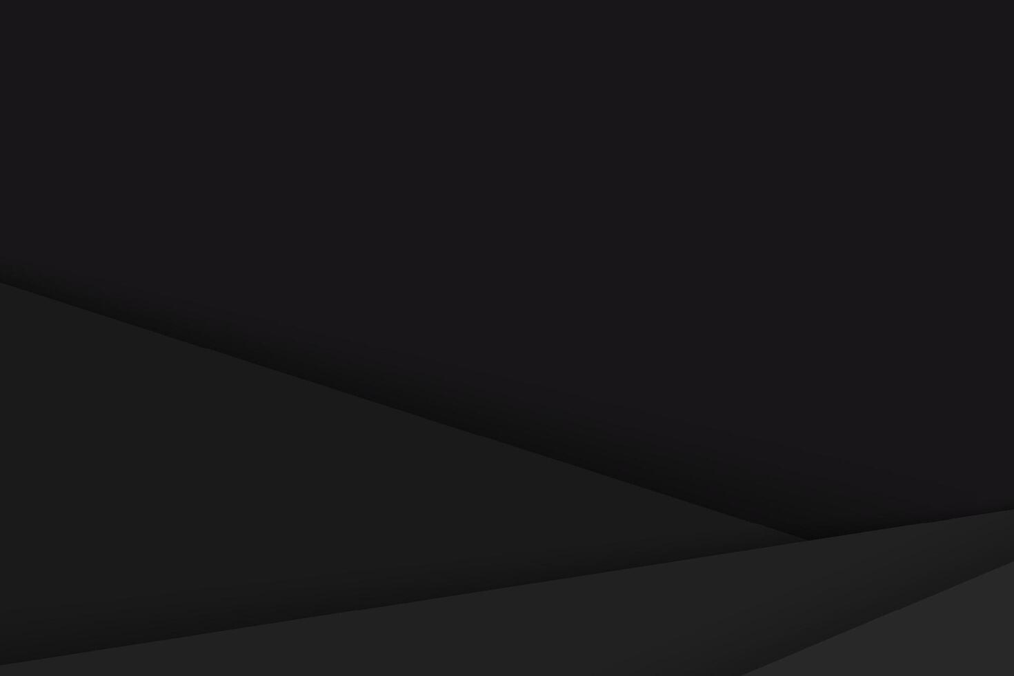 Black paper layer background. Abstract with solid black paper cut layers. vector