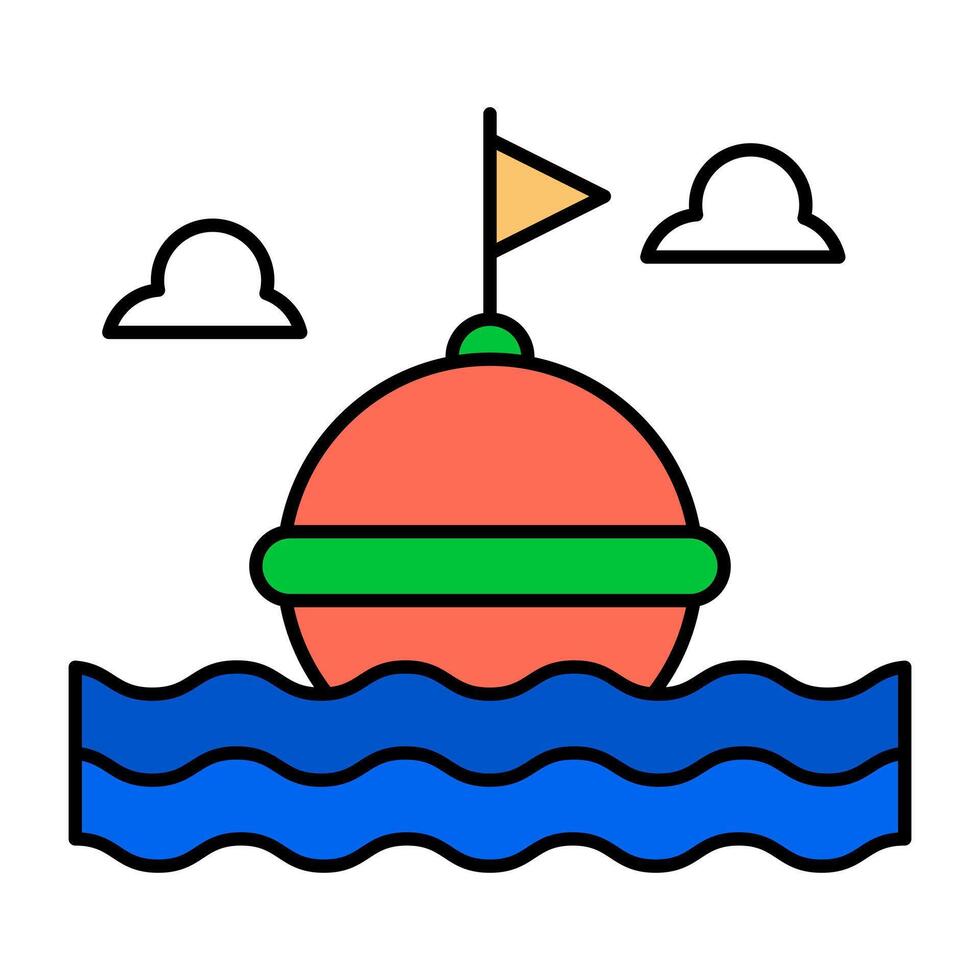 A design icon of buoy vector
