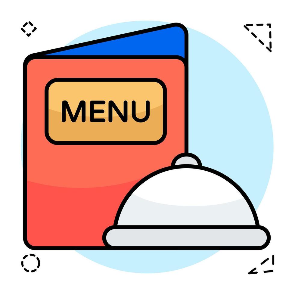 An icon design of menu vector