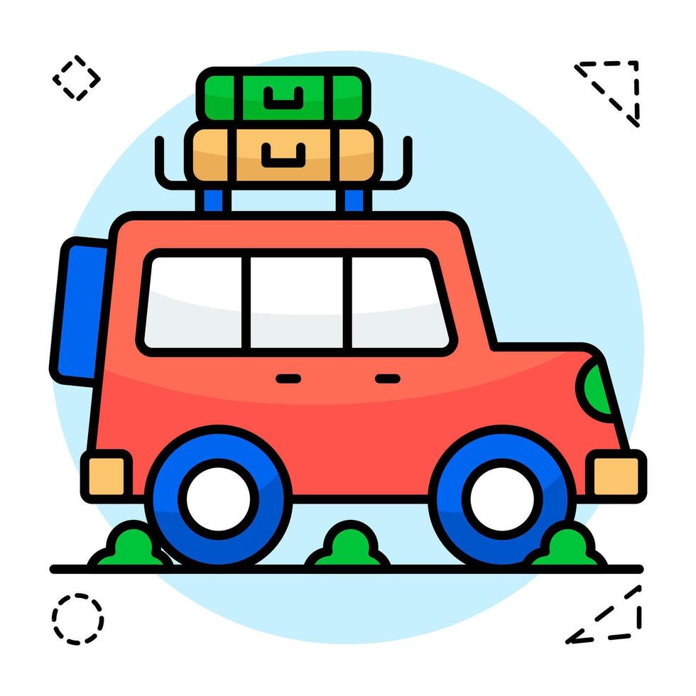 Modern Circular design of trip vector