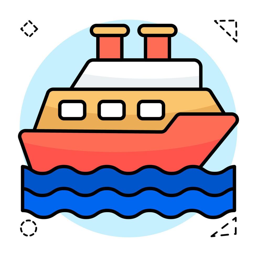 Creative design icon of ships vector