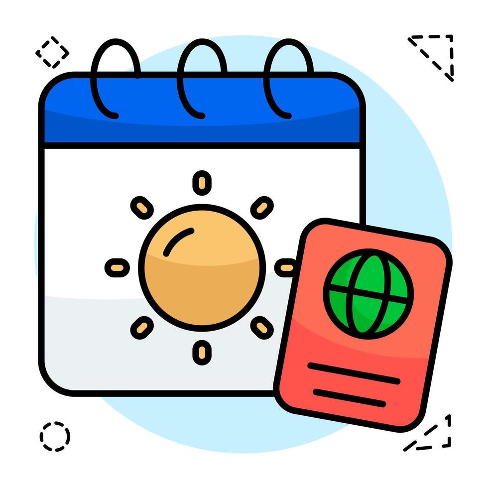 A design of travel schedule vector