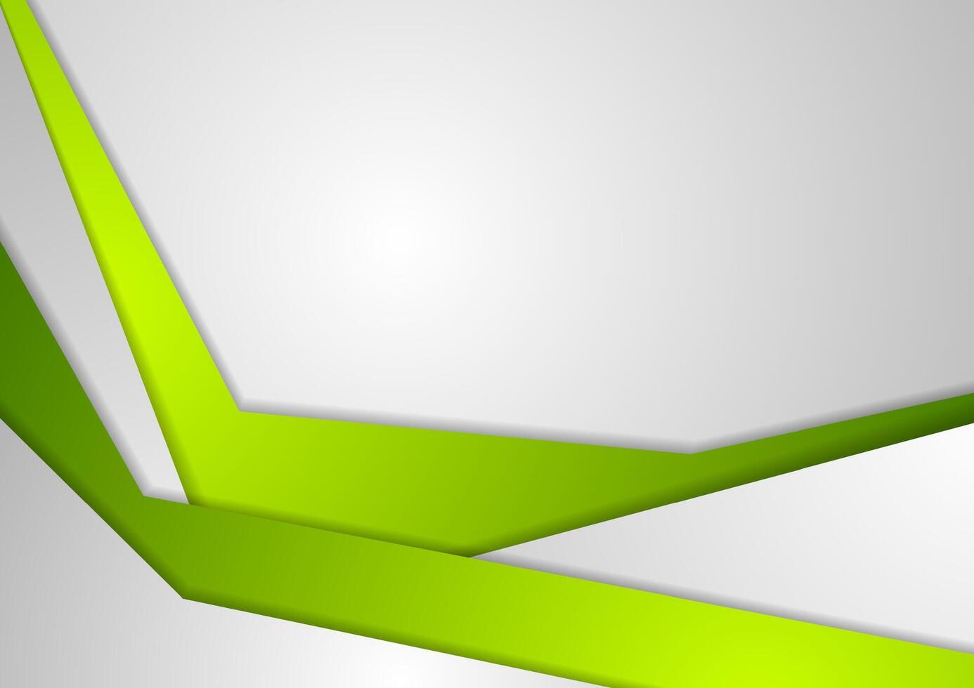 Abstract tech corporate material green grey design vector