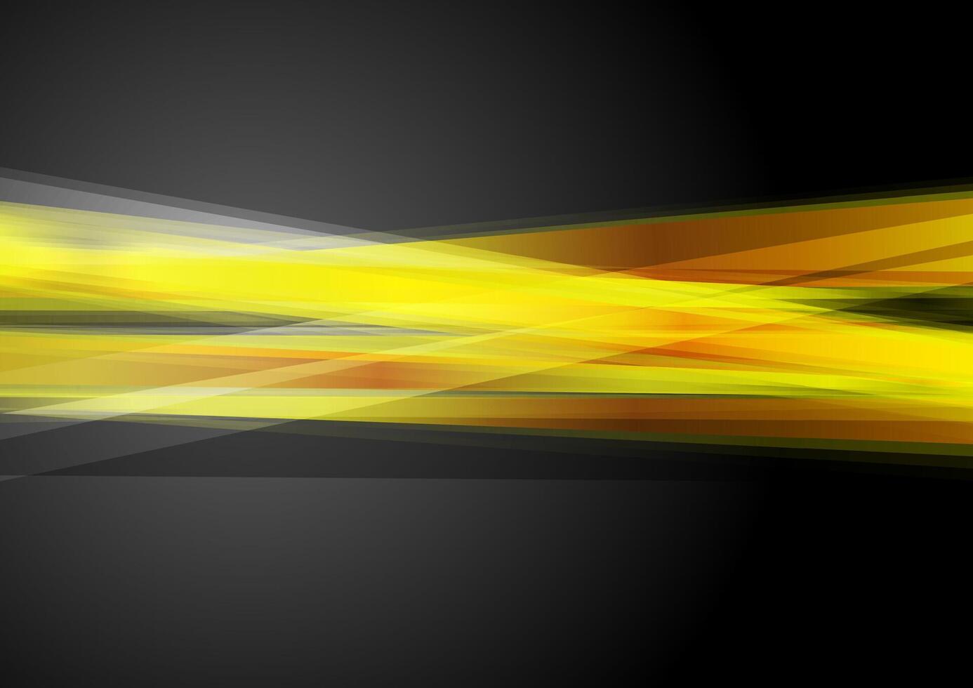 Abstract orange stripes on dark background vector