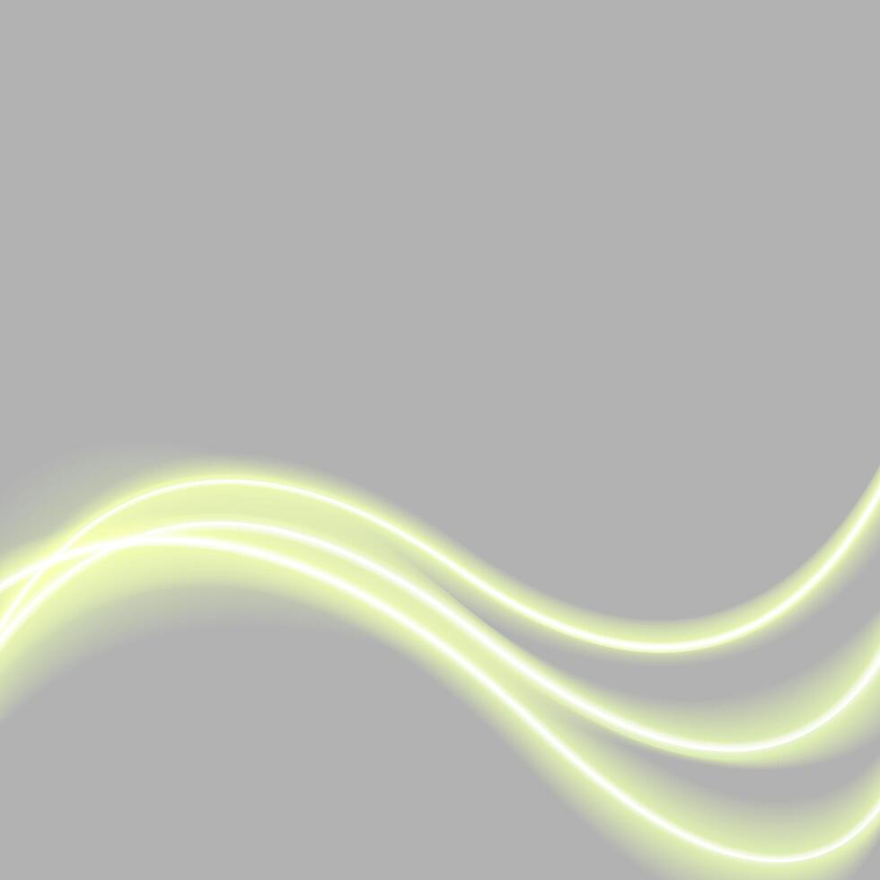 Abstract green glowing waves background vector