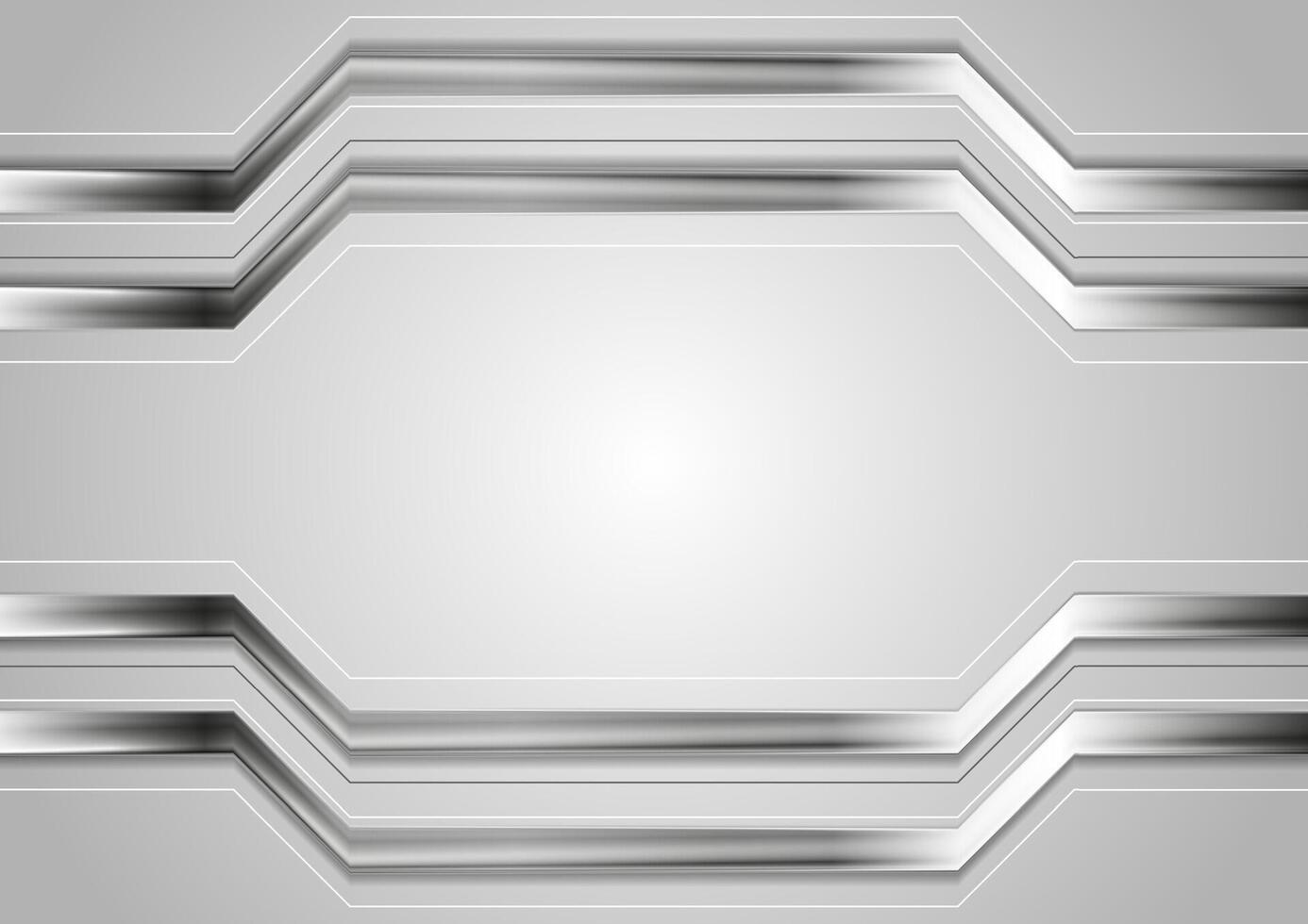 Minimal abstract technology metallic background vector