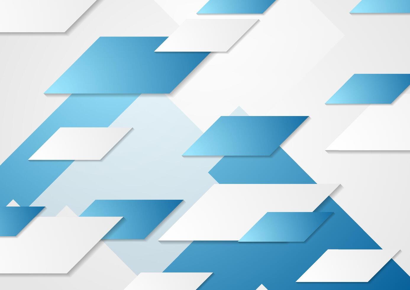 Abstract tech corporate blue background vector
