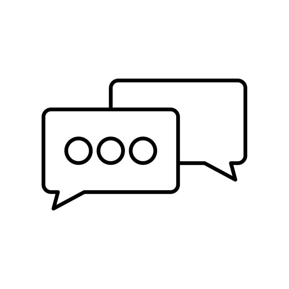 Icon a communication, isolated against a clean background. vector