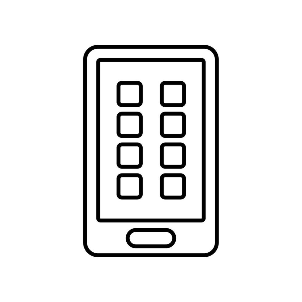 Icon a application, isolated against a clean background. vector