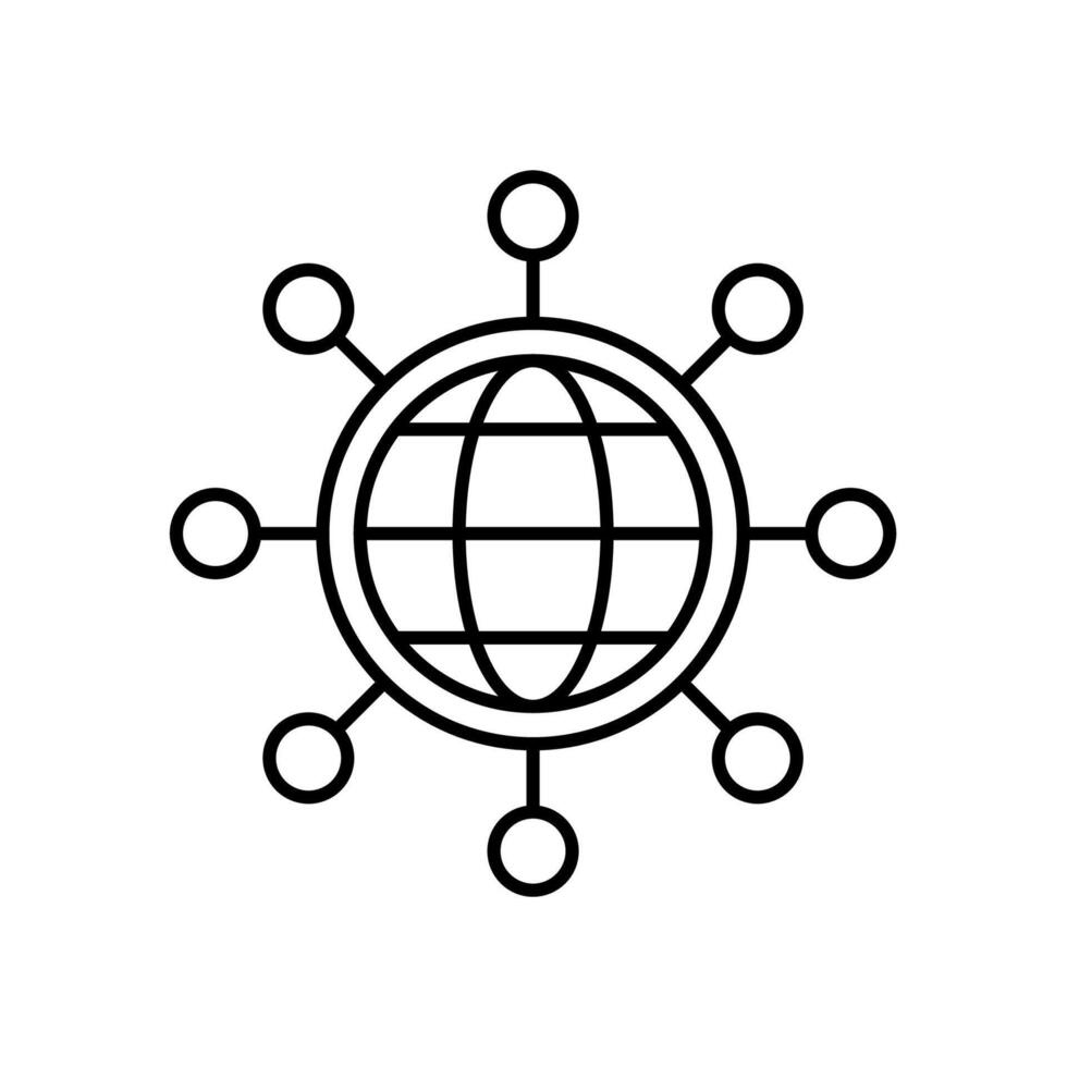 Icon a connect, isolated against a clean background. vector