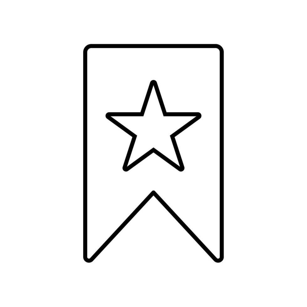 Icon a favorite, isolated against a clean background. vector