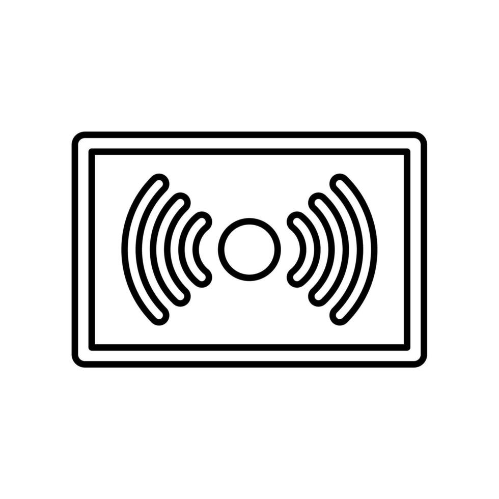 Icon a streaming, isolated against a clean background. vector