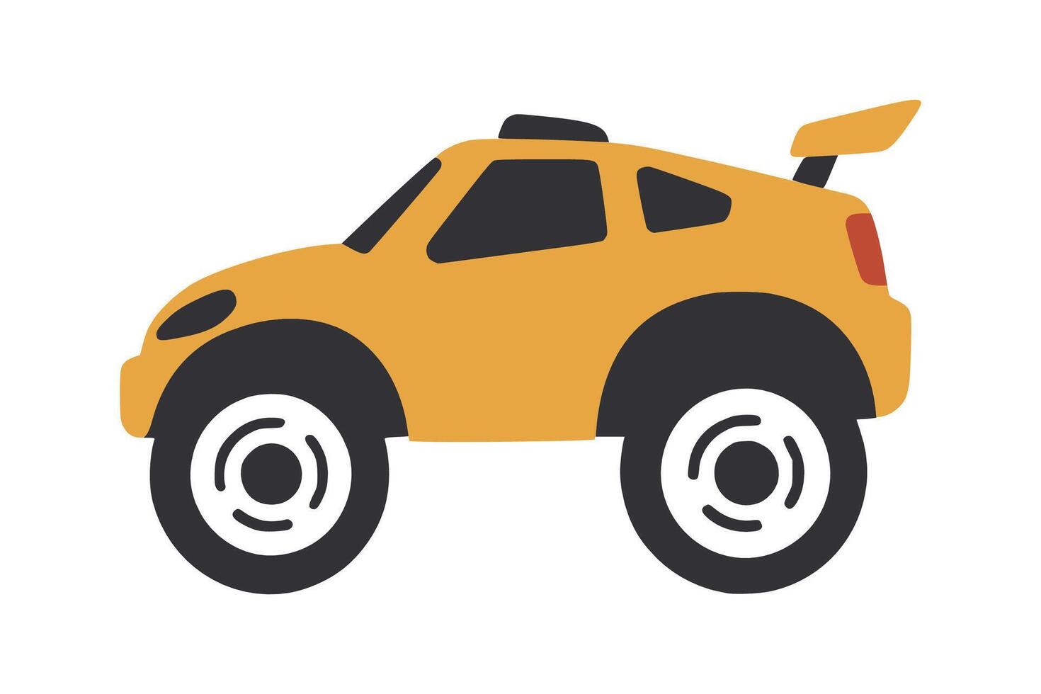 Vehicle transport design featuring a car silhouette, highlighting themes of travel, racing, and tech style. vector