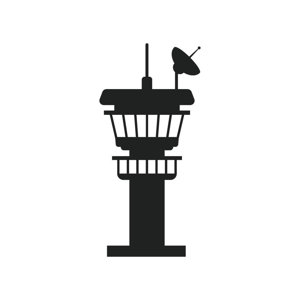 Control tower icon illustration vector