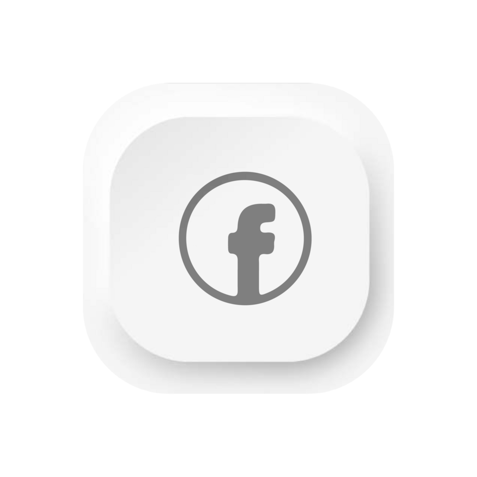 Facebook icon on shape png