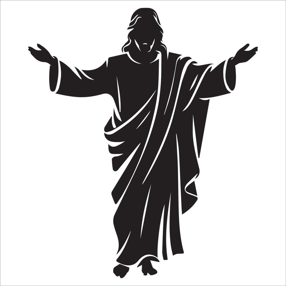 The Open Arms of Divine Acceptance vector