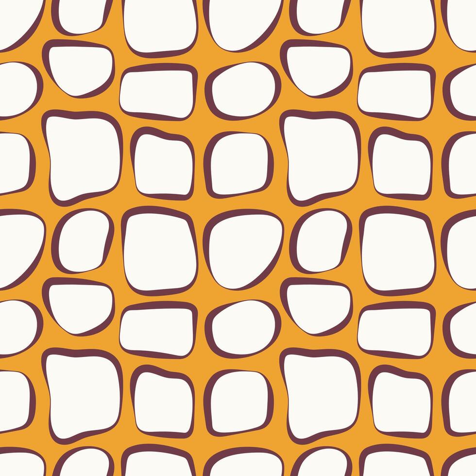 Abstract Organic seamless Pattern. Each shape is unique, creating a flowing, dynamic visual texture vector