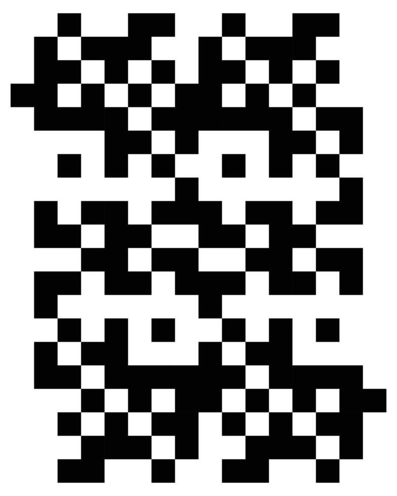 Black and white abstract barcode pattern design. vector