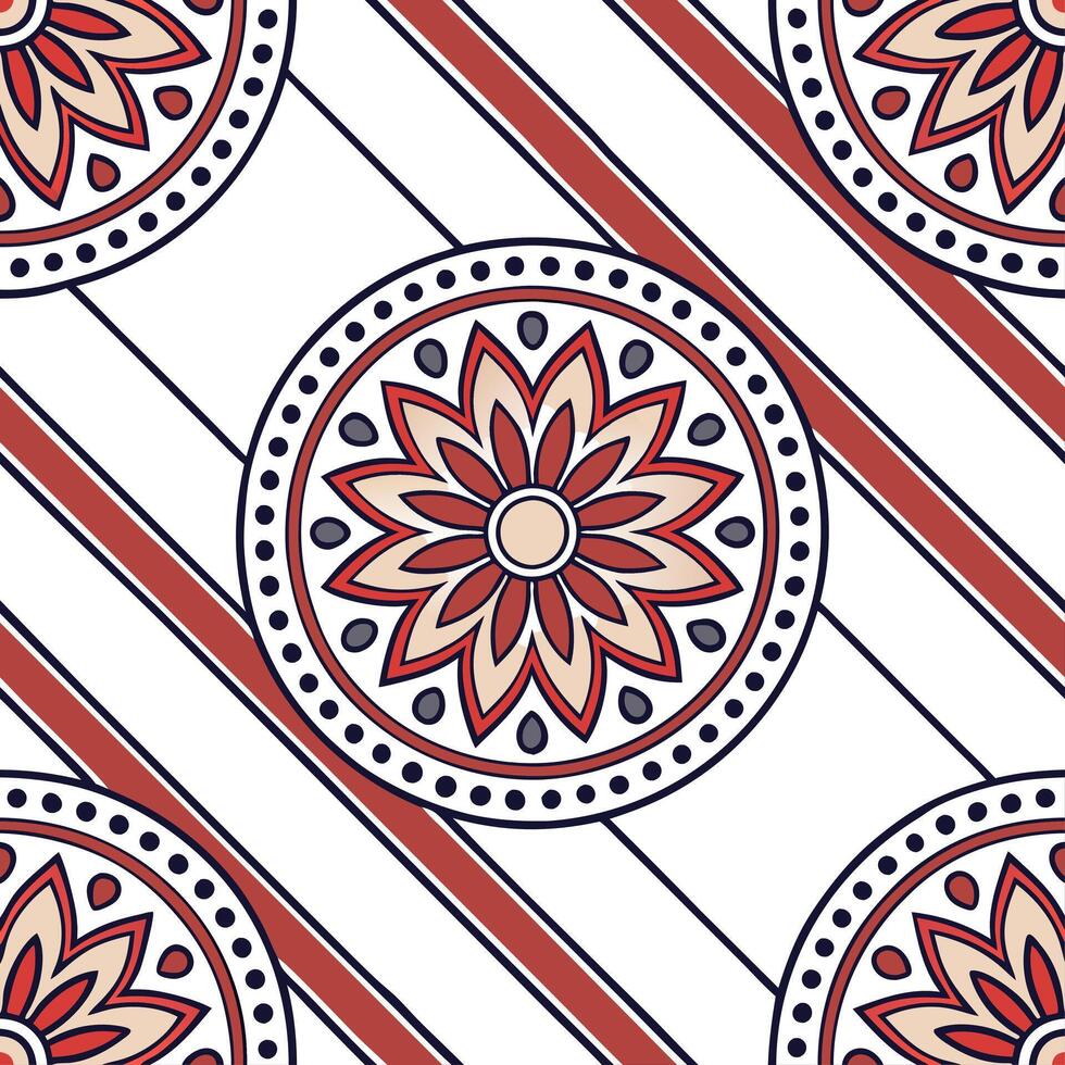 Flat Cultural prints seamless pattern with bold geometric shapes and earthy tones for a striking ethnic aesthetic concept as Bold geometric shapes in cultural prints with earthy to Clean Pro 5 vector