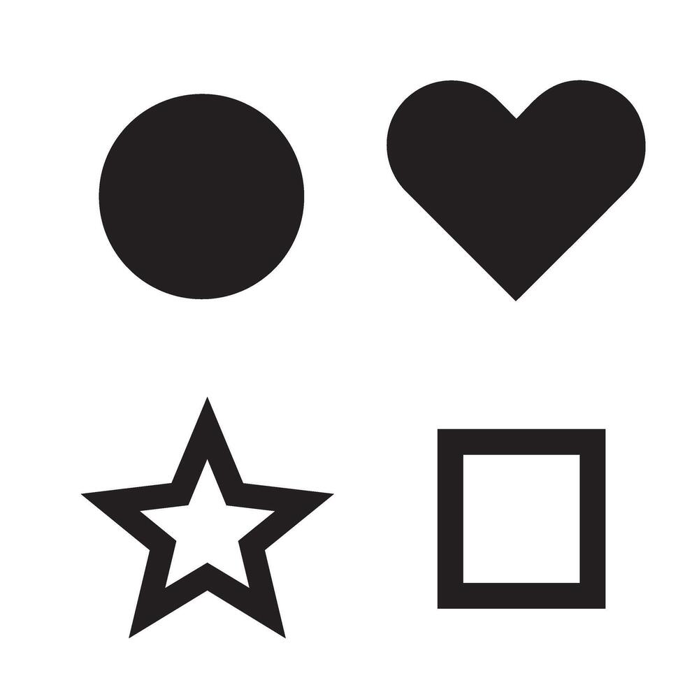 Elegant holiday flower shape star leaf swirl calligraphic ornament heart shaped bell silhouette icon set for high-end invitations vector